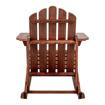 Kiawah Outdoor Patio Classic Acacia Wood Adirondack Rocking Chair